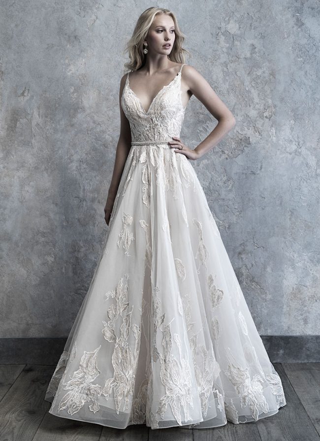 3 Wedding Dresses with Blue and Gray Accents – Weddings Today