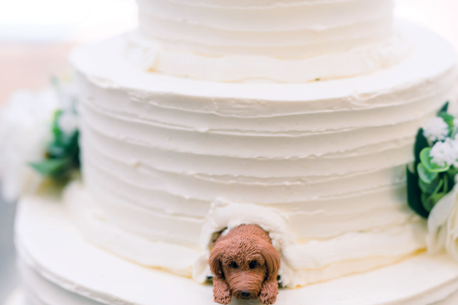 Custom wedding cakes that showcase a couple's passions are popping up everywhere, with specialty cocktails and small bites following a similar trend.