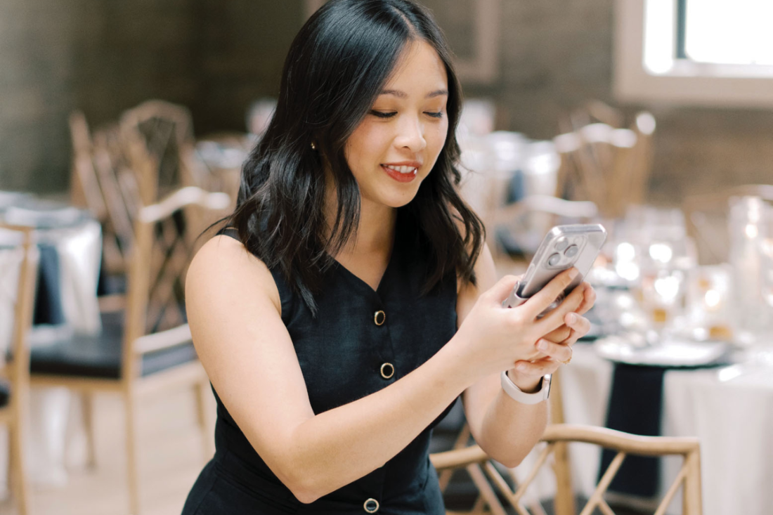 Want more behind-the-scenes footage on your big day? Hire a content creator.